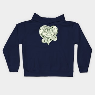 Illustration of fantasy frog Kids Hoodie